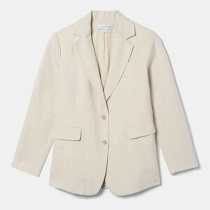 $250 NEW AMOUR VERT WINTER WHITE NATURAL SLIM FIT LUXURY TOBIE BLAZER XL NWT